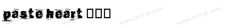 paste heart字体转换